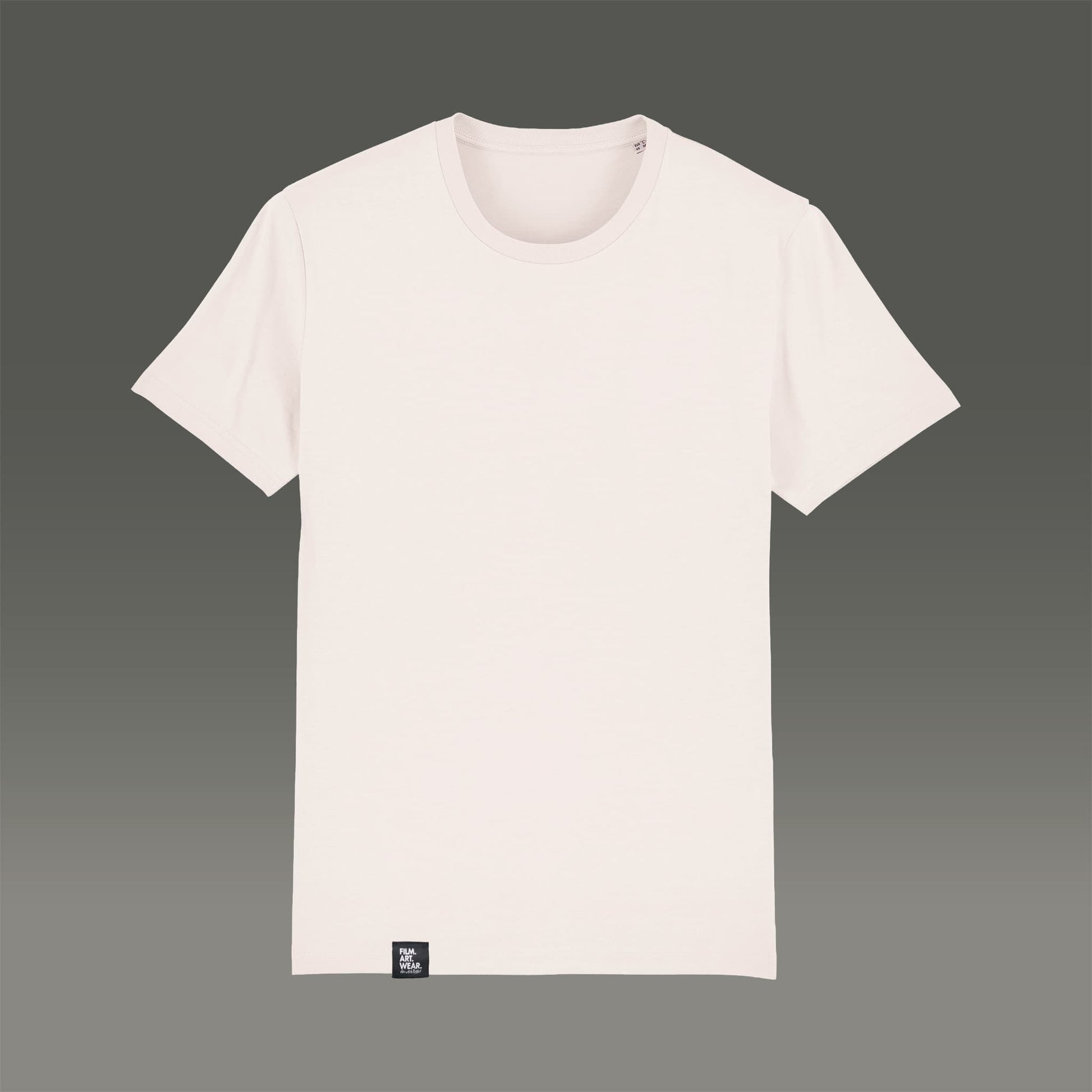 Frontansicht T-Shirt Herren in vintage-white mit  Branding Etikett