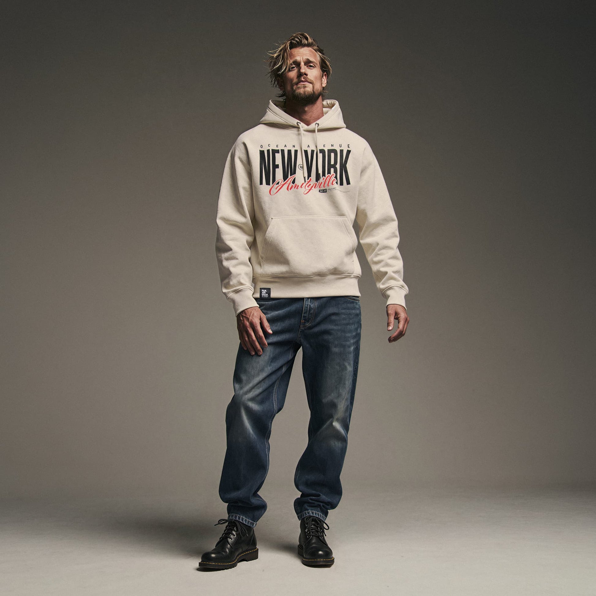 AMITYVILLE NY Hoodie Premium Cinematic Streetwear FILM.ART.WEAR. Designed in Hamburg