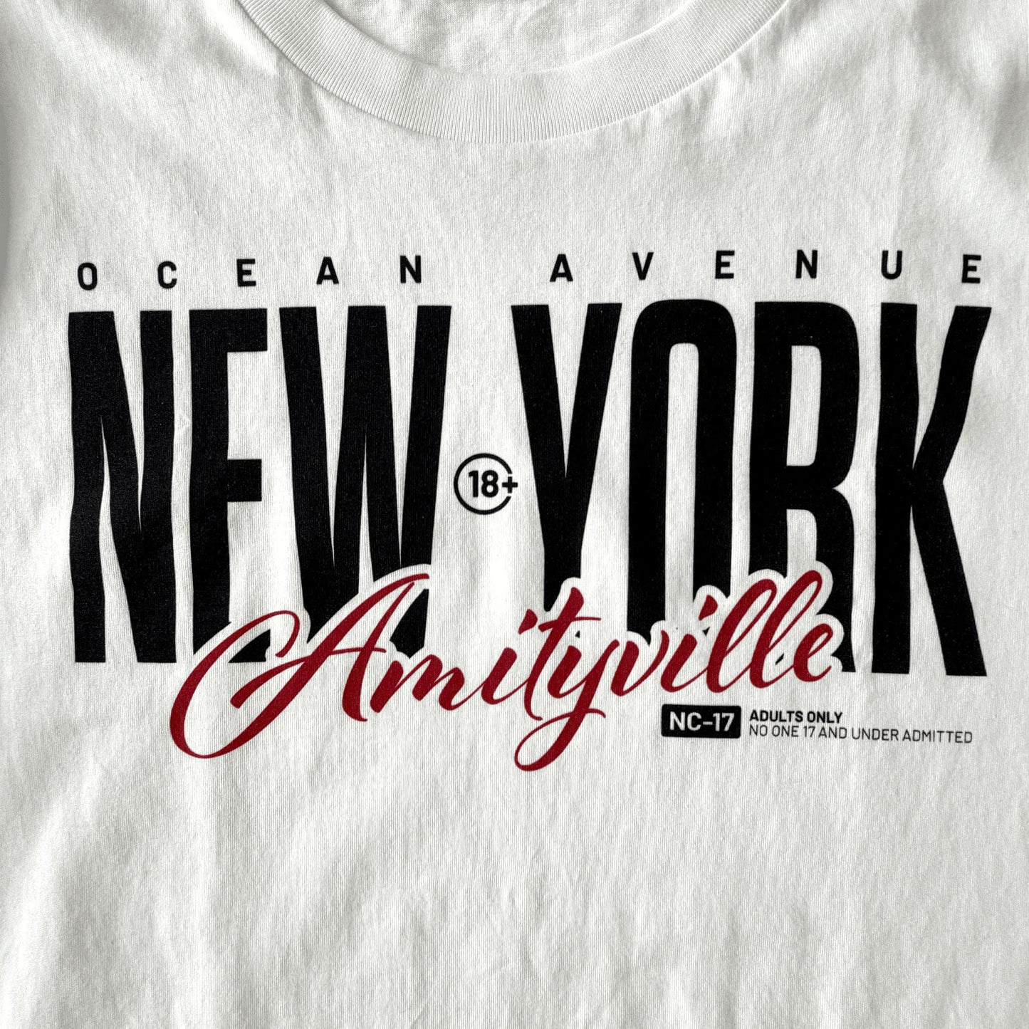 FILM.ART.WEAR. Unisex-Shirts Organic T-Shirt AMITYVILLE NY