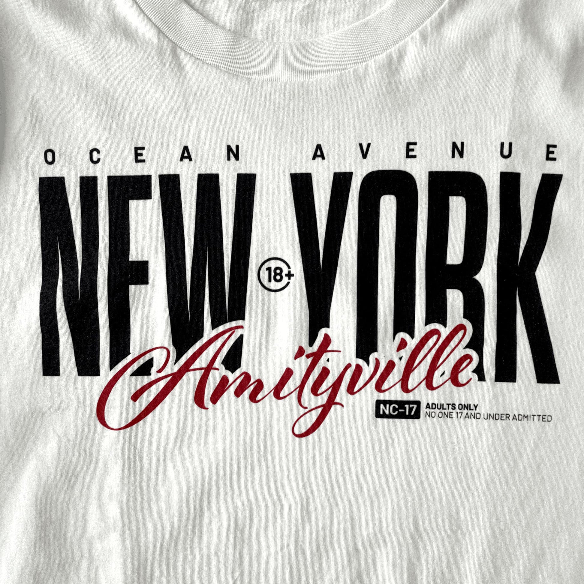 FILM.ART.WEAR. Unisex-Shirts Organic T-Shirt AMITYVILLE NY