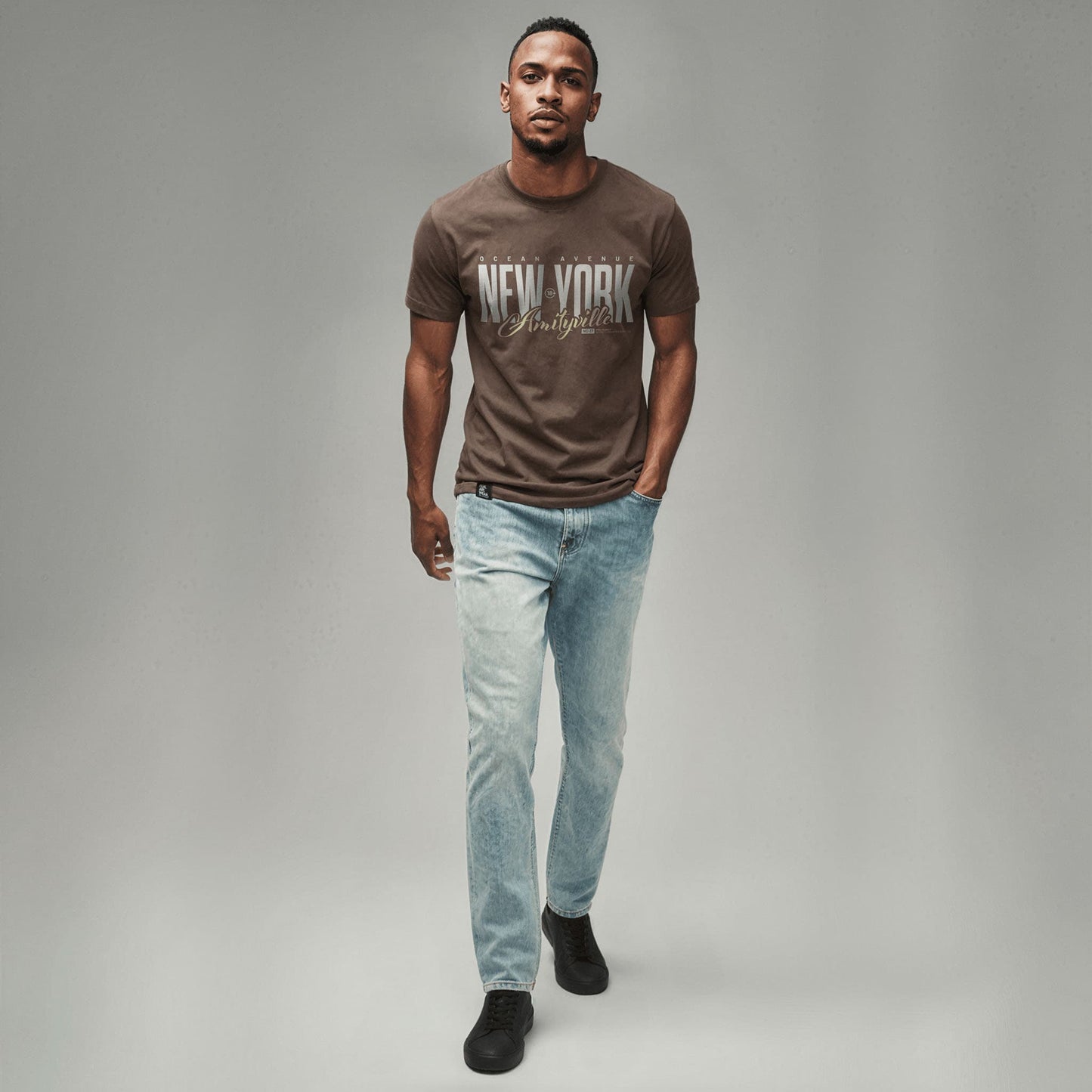 FILM.ART.WEAR. Unisex-Shirts Organic T-Shirt AMITYVILLE NY