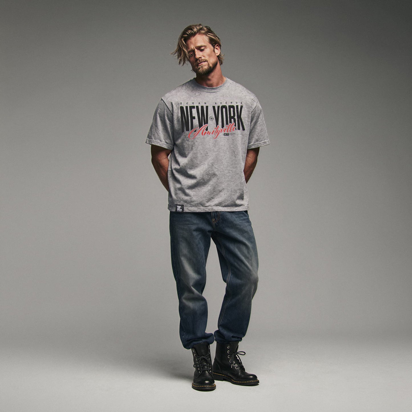 AMITYVILLE NY Tee Premium Cinematic Streetwear FILM.ART.WEAR. Designed in Hamburg