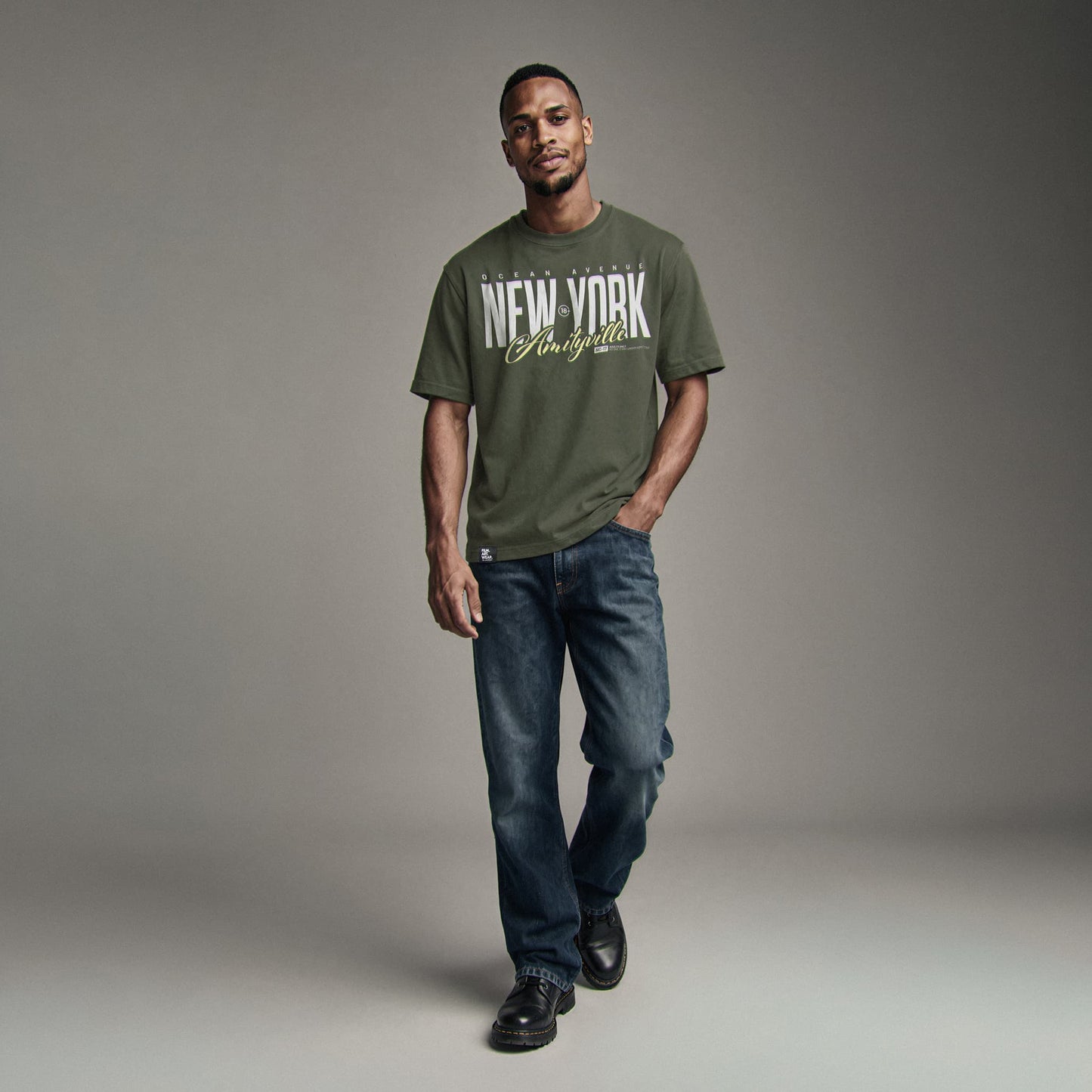 AMITYVILLE NY Tee Premium Cinematic Streetwear FILM.ART.WEAR. Designed in Hamburg