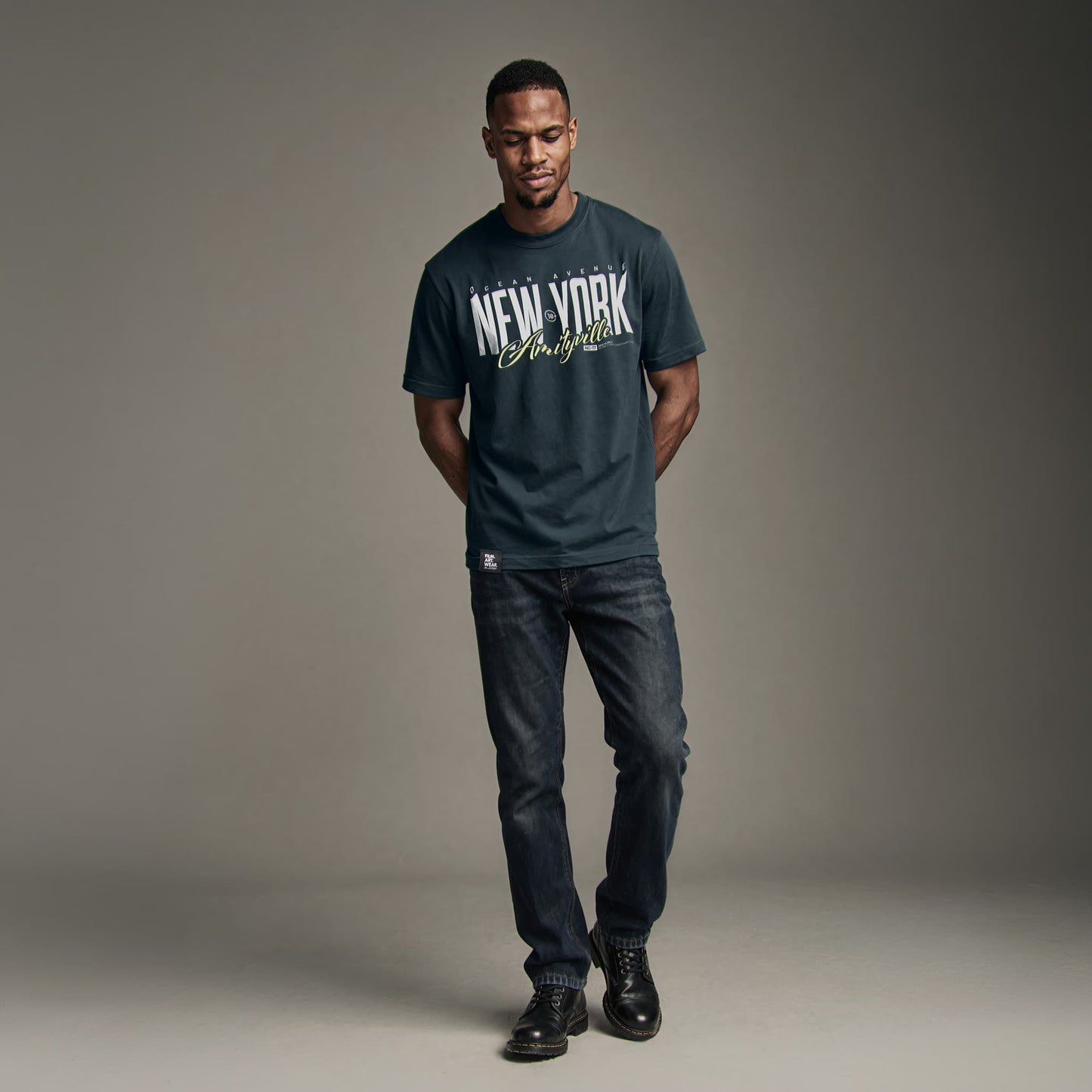 AMITYVILLE NY Tee Premium Cinematic Streetwear FILM.ART.WEAR. Designed in Hamburg