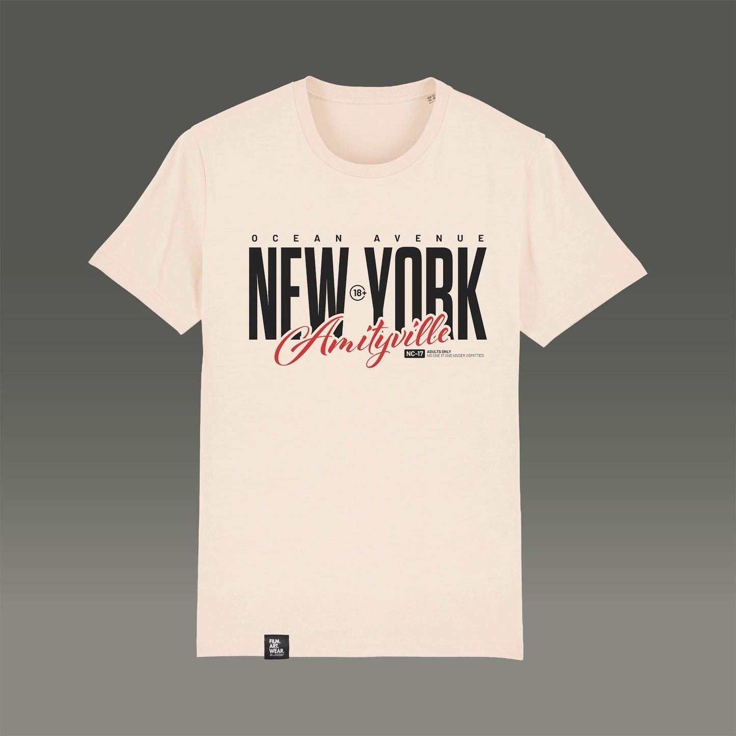 FILM.ART.WEAR. Unisex-Shirts Off White / S Organic T-Shirt AMITYVILLE NY