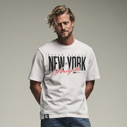 AMITYVILLE NY Tee Premium Cinematic Streetwear FILM.ART.WEAR. Designed in Hamburg