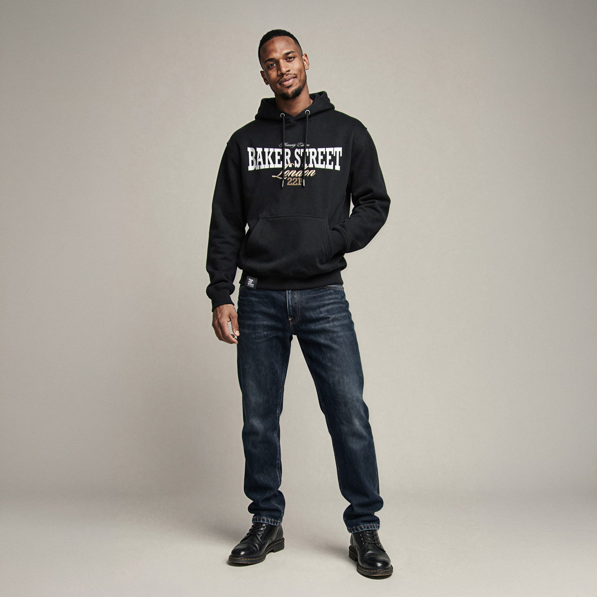BAKER STREET Hoodie Premium Cinematic Streetwear FILM.ART.WEAR. Designed in Hamburg