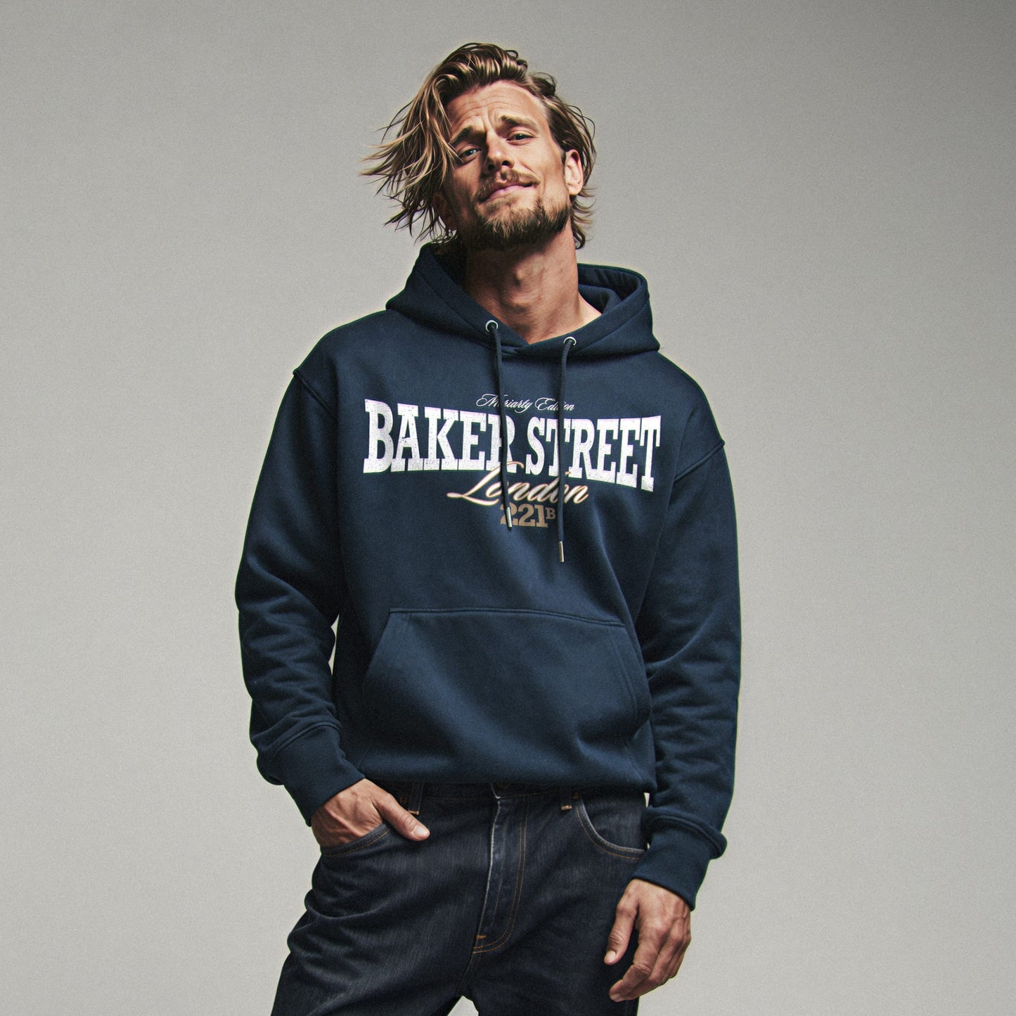 BAKER STREET Hoodie Premium Cinematic Streetwear FILM.ART.WEAR. Designed in Hamburg