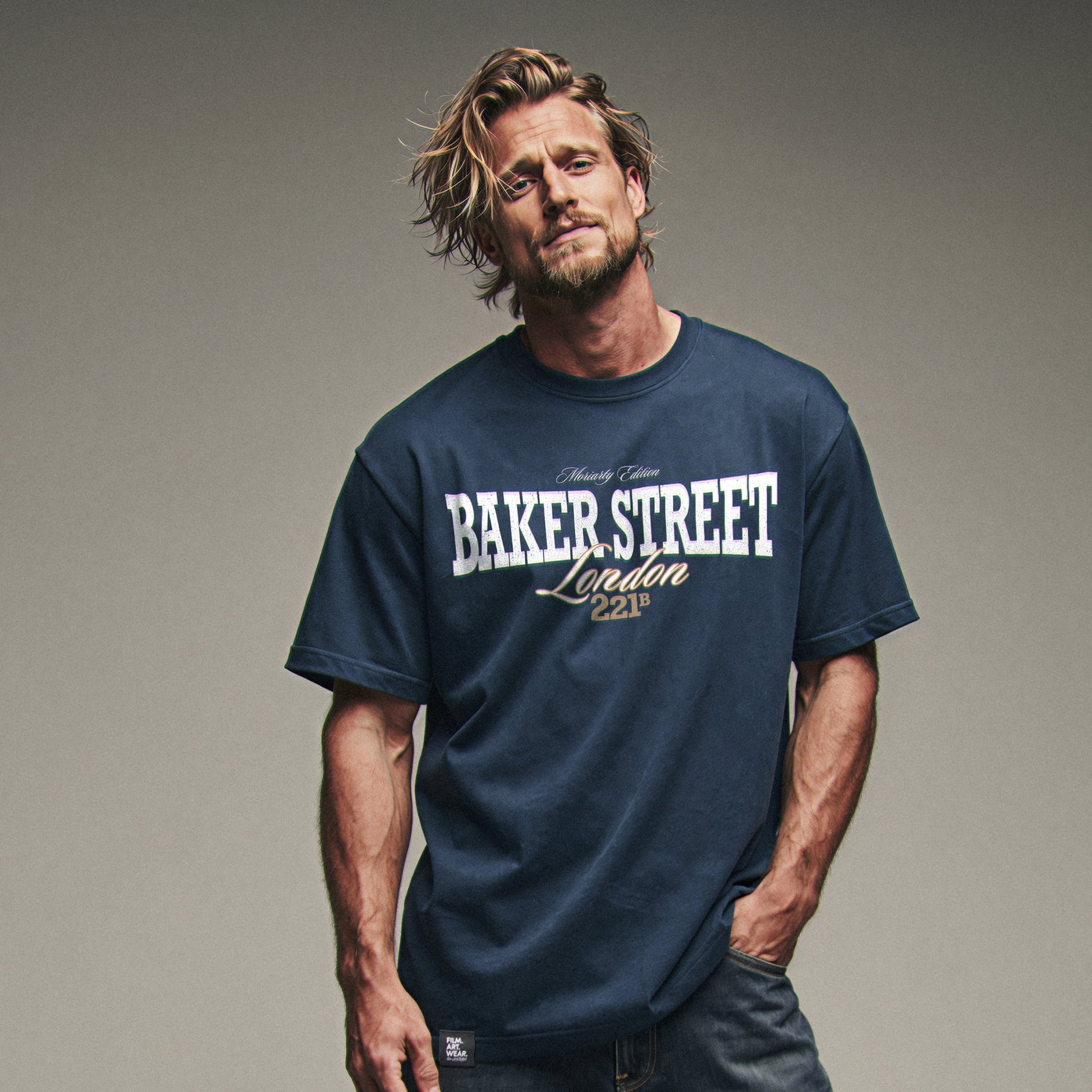 BAKER STREET Tee Premium Cinematic Streetwear FILM.ART.WEAR. Designed in Hamburg