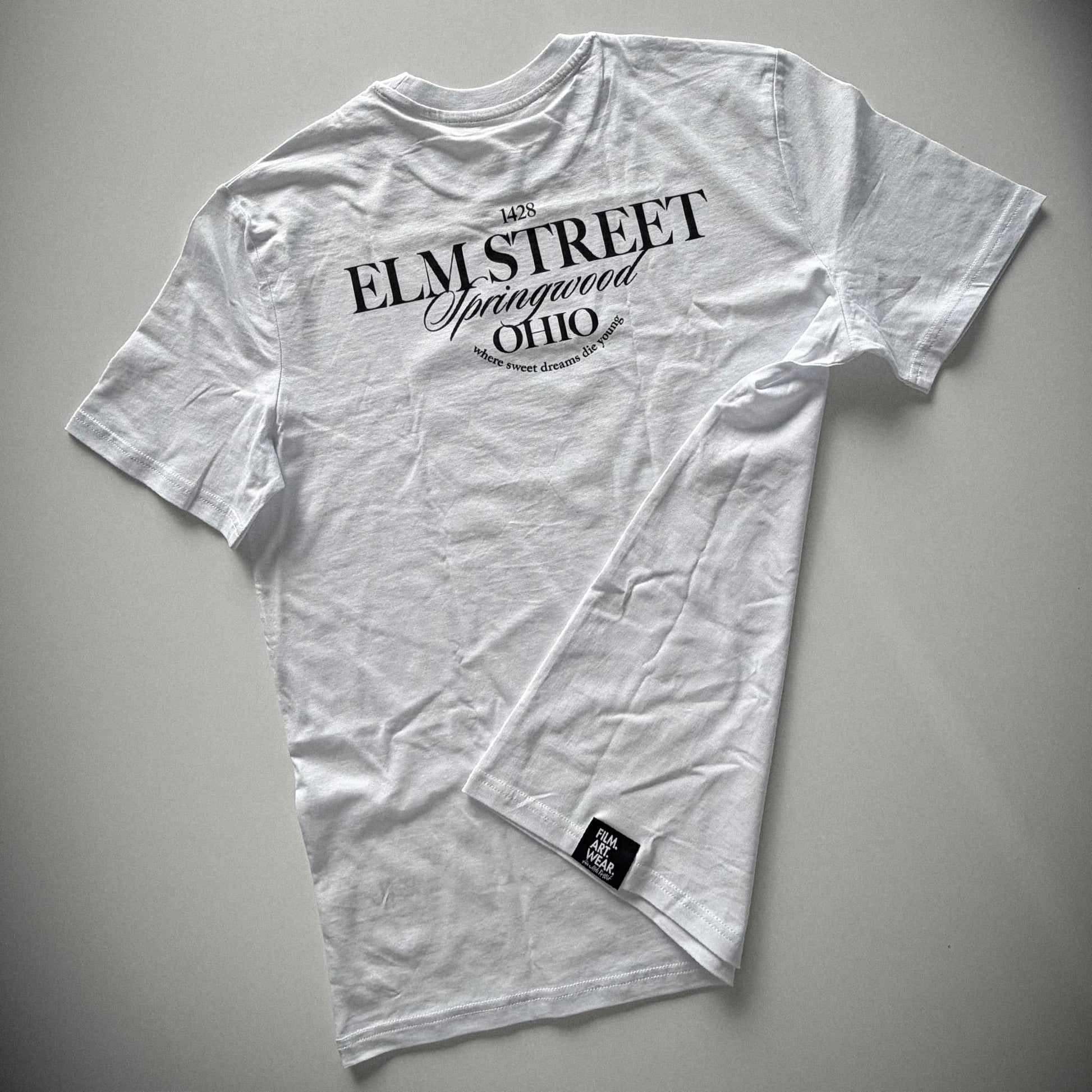 ELM STREET Tee Premium Cinematic Streetwear FILM.ART.WEAR. Designed in Hamburg