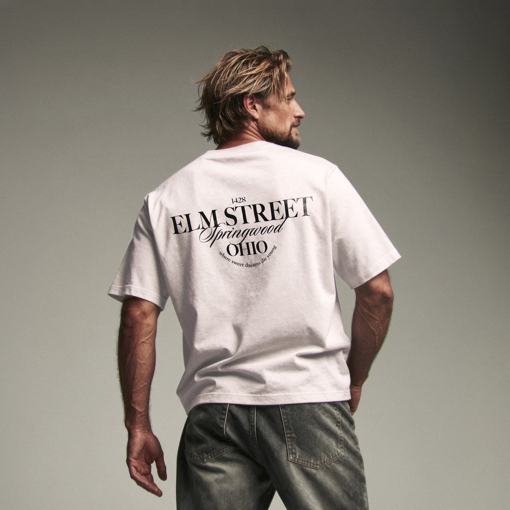 ELM STREET Tee Premium Cinematic Streetwear FILM.ART.WEAR. Designed in Hamburg