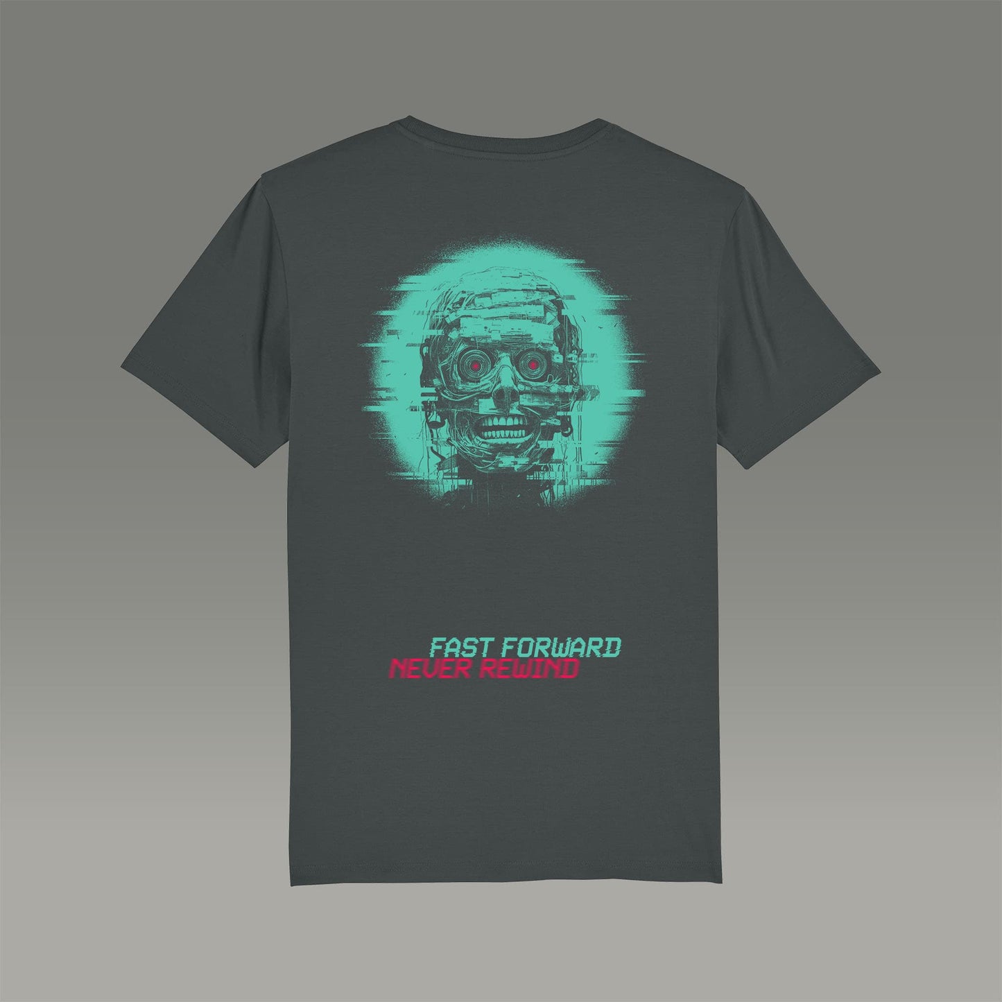 FILM.ART.WEAR. Unisex-Shirts Anthracite / S Organic T-Shirt mit Retro Print FAST FORWARD
