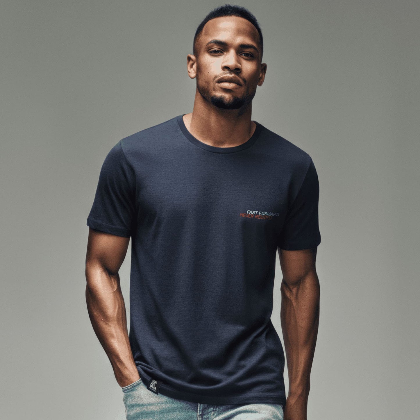 FILM.ART.WEAR. Unisex-Shirts Organic T-Shirt mit Retro Print FAST FORWARD