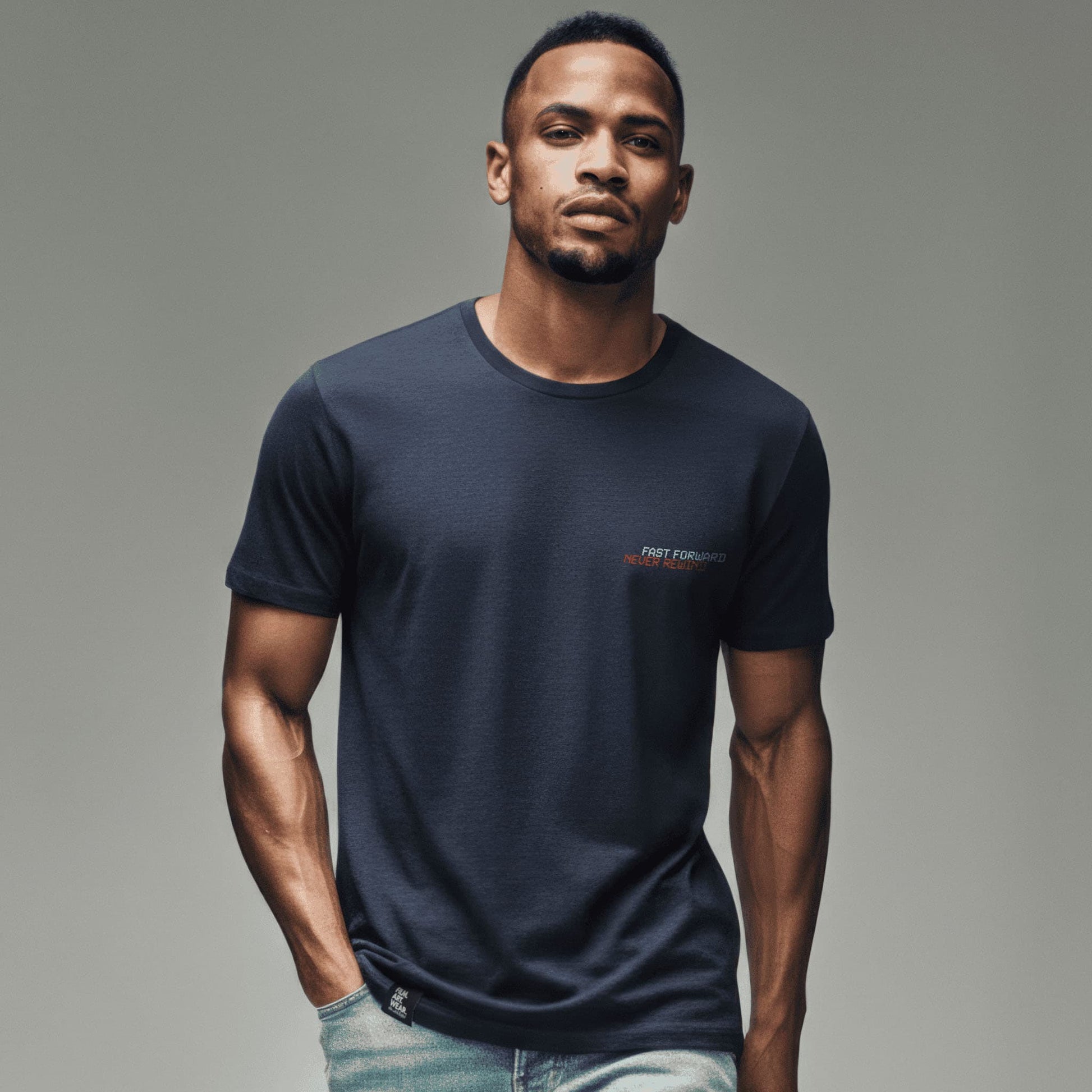 FILM.ART.WEAR. Unisex-Shirts Organic T-Shirt mit Retro Print FAST FORWARD