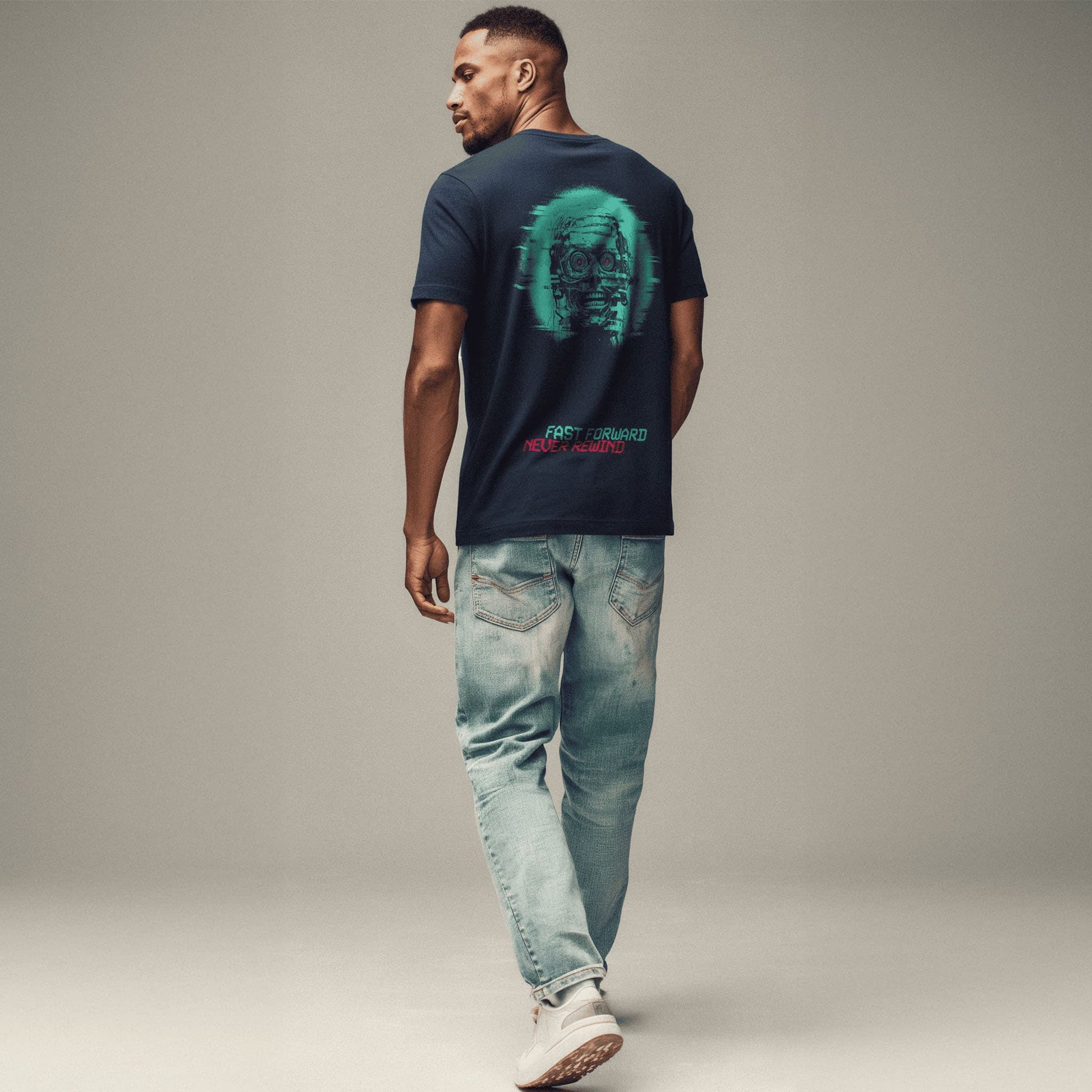 FILM.ART.WEAR. Unisex-Shirts Organic T-Shirt mit Retro Print FAST FORWARD