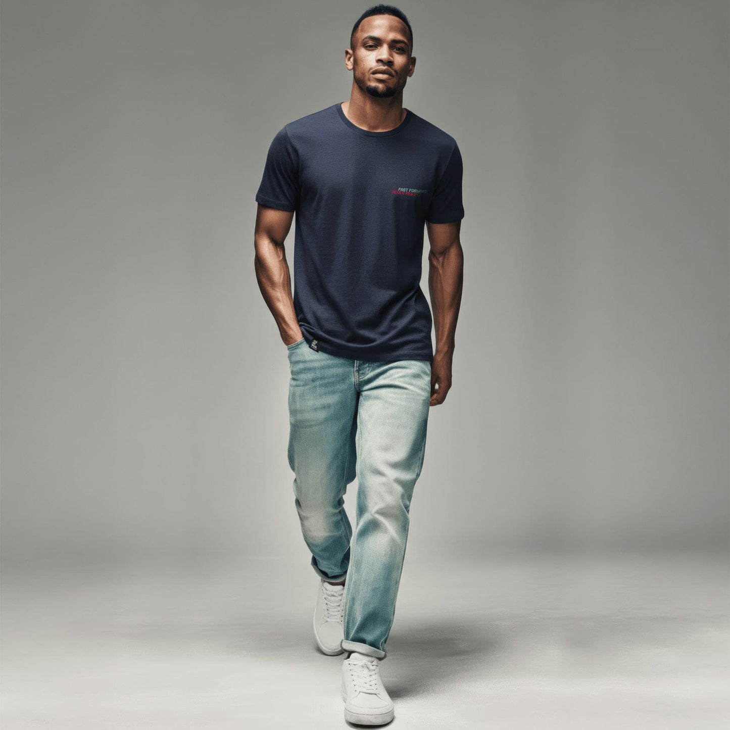 FILM.ART.WEAR. Unisex-Shirts Organic T-Shirt mit Retro Print FAST FORWARD