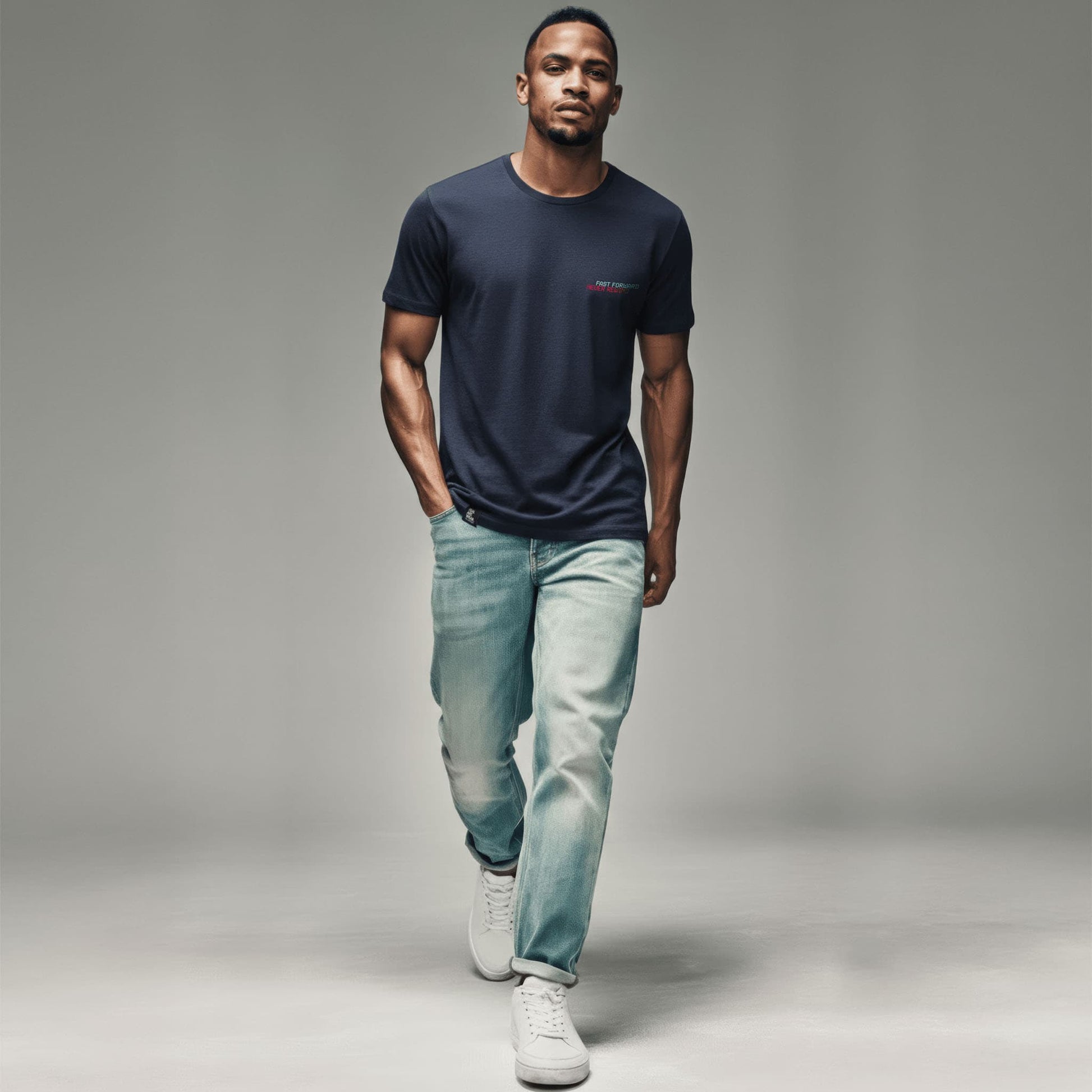 FILM.ART.WEAR. Unisex-Shirts Organic T-Shirt mit Retro Print FAST FORWARD