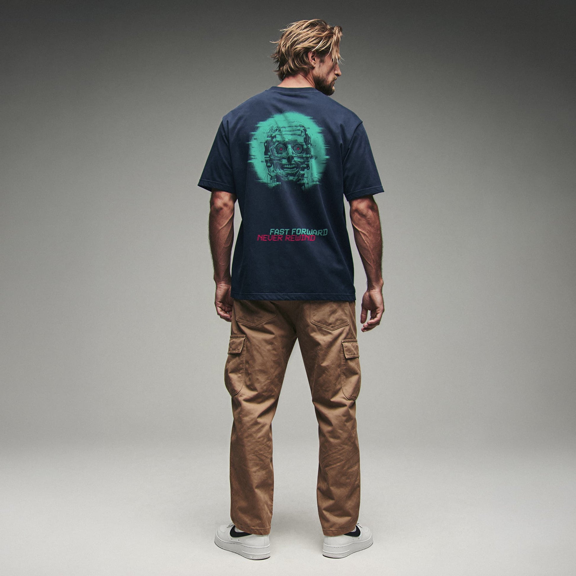 FAST FORWARD NEVER REWIND TEE Premium Cinematic Streetwear FILM.ART.WEAR. Designed in Hamburg