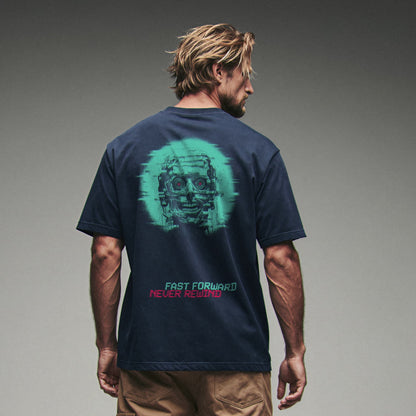 FAST FORWARD NEVER REWIND TEE Premium Cinematic Streetwear FILM.ART.WEAR. Designed in Hamburg
