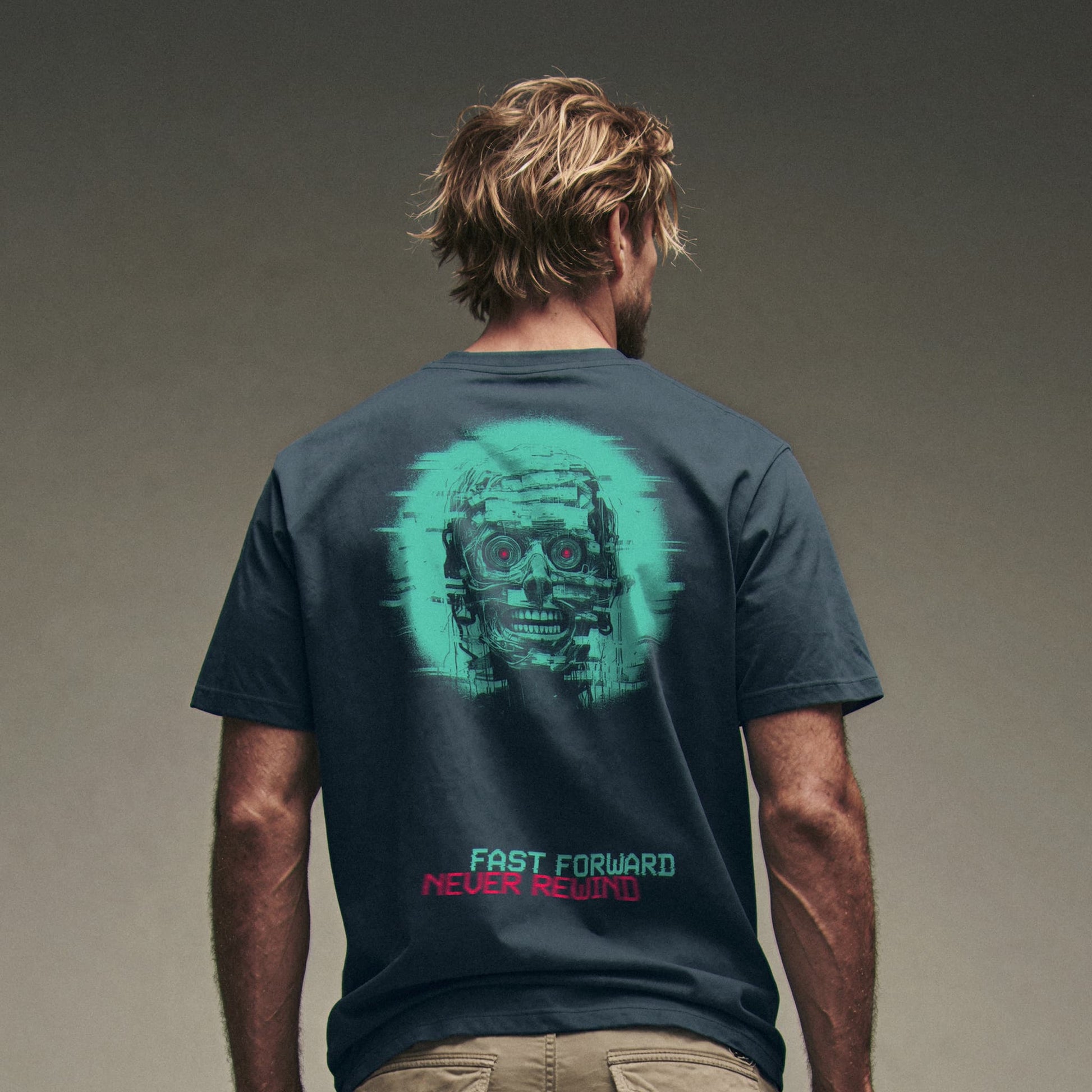 FAST FORWARD NEVER REWIND TEE Premium Cinematic Streetwear FILM.ART.WEAR. Designed in Hamburg
