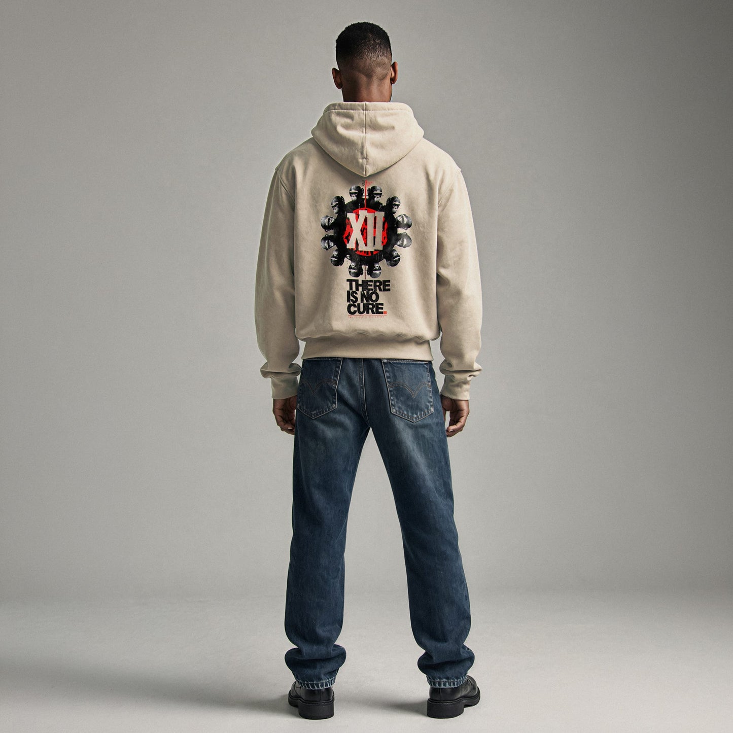 NO CURE Hoodie Premium Cinematic Streetwear FILM.ART.WEAR. Designed in Hamburg