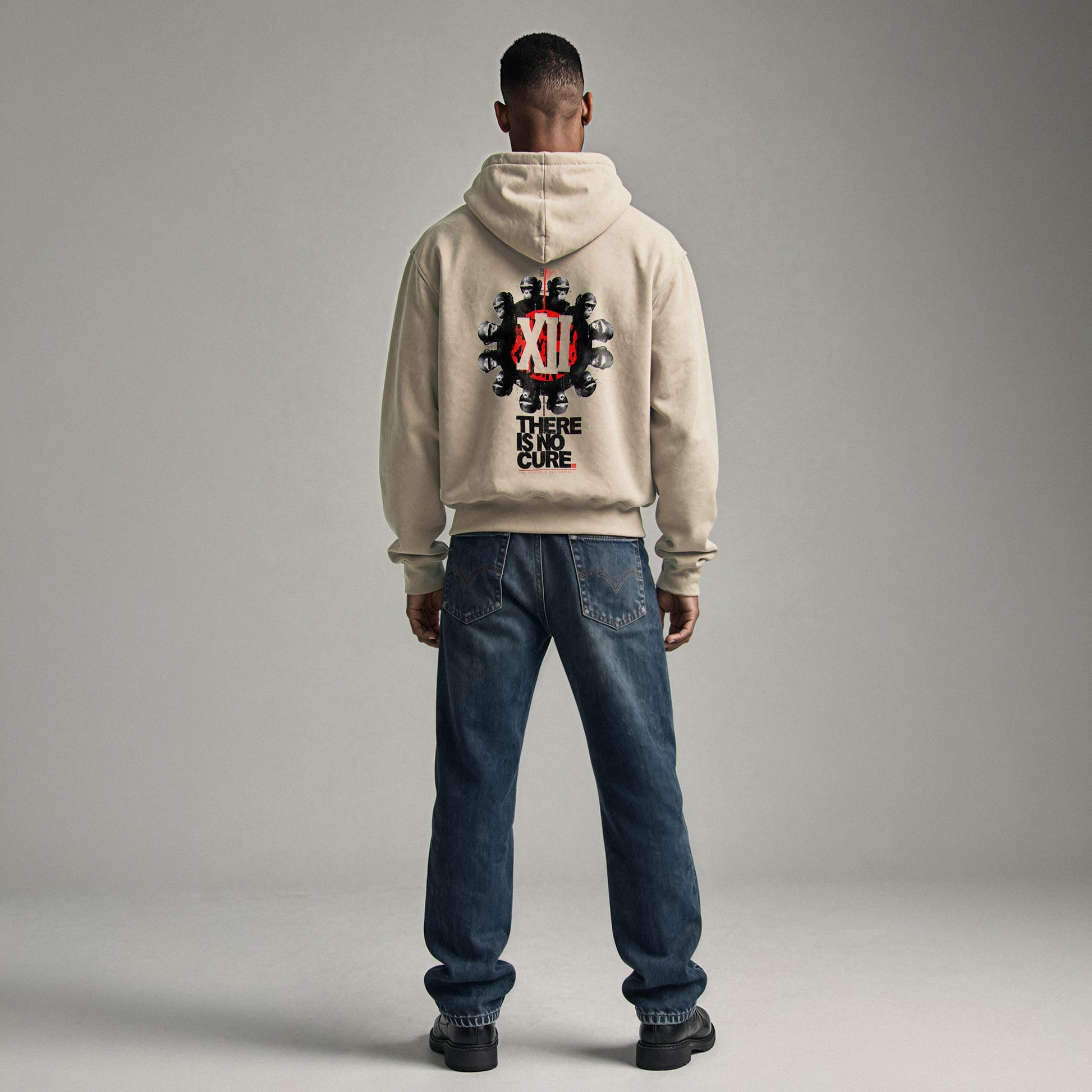 NO CURE Hoodie Premium Cinematic Streetwear FILM.ART.WEAR. Designed in Hamburg