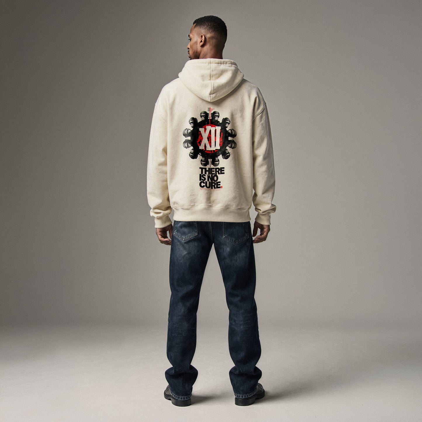 NO CURE Hoodie Premium Cinematic Streetwear FILM.ART.WEAR. Designed in Hamburg
