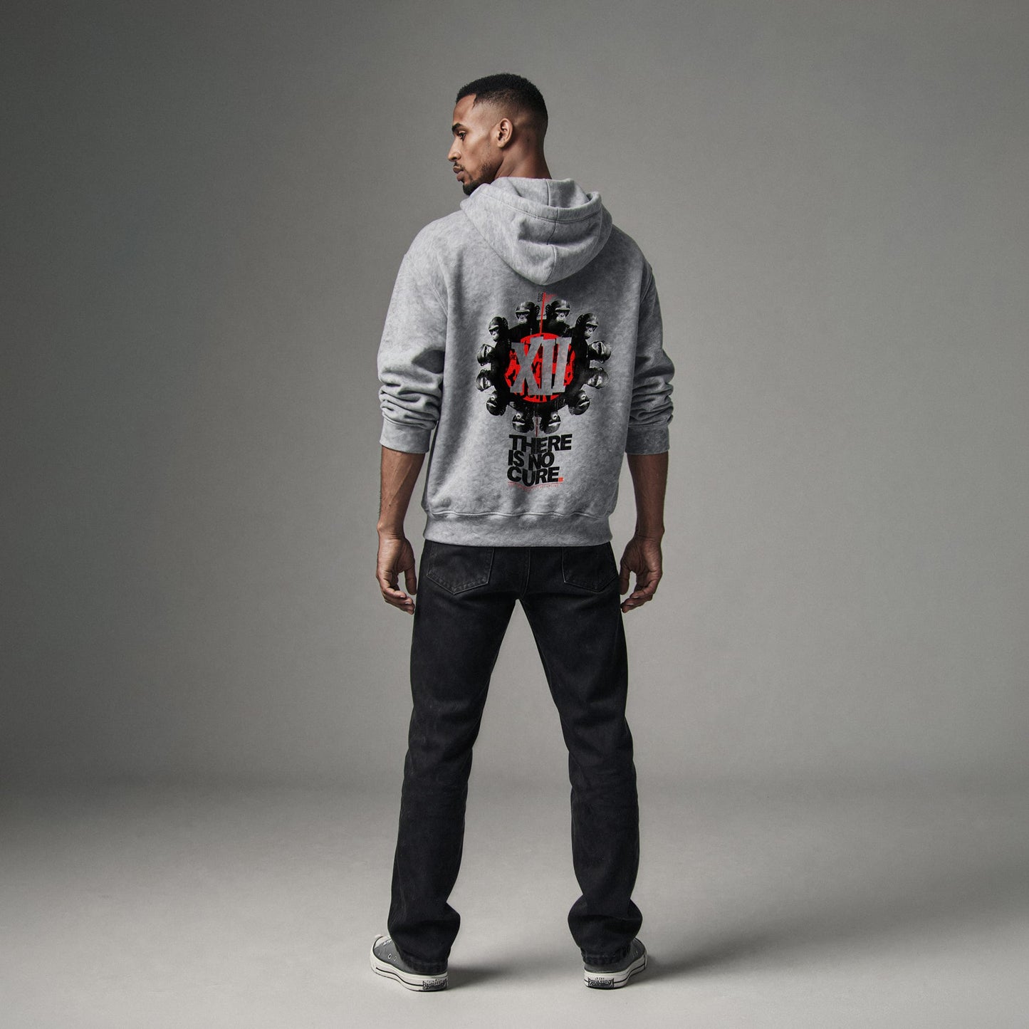 NO CURE Hoodie Premium Cinematic Streetwear FILM.ART.WEAR. Designed in Hamburg