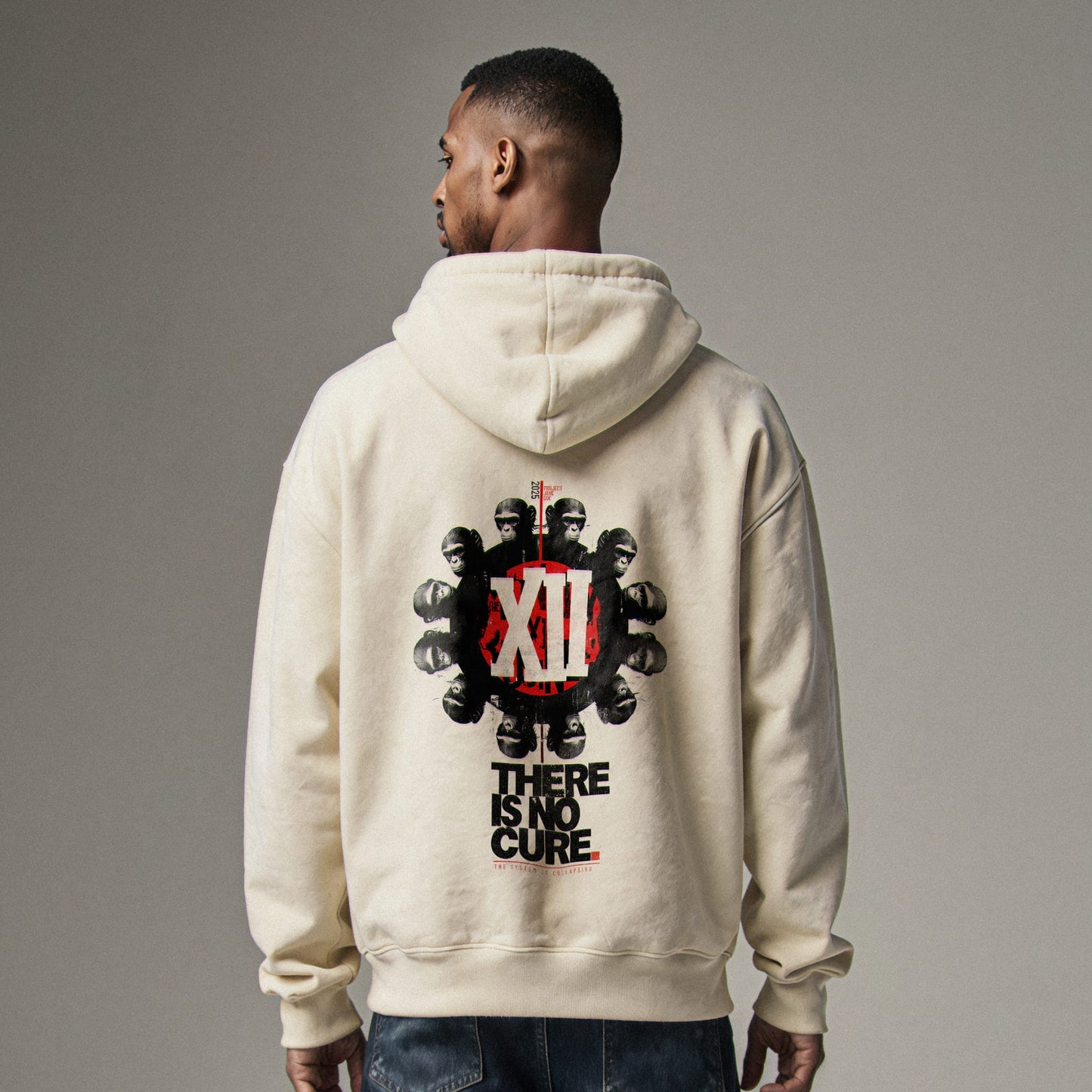 NO CURE Hoodie Premium Cinematic Streetwear FILM.ART.WEAR. Designed in Hamburg