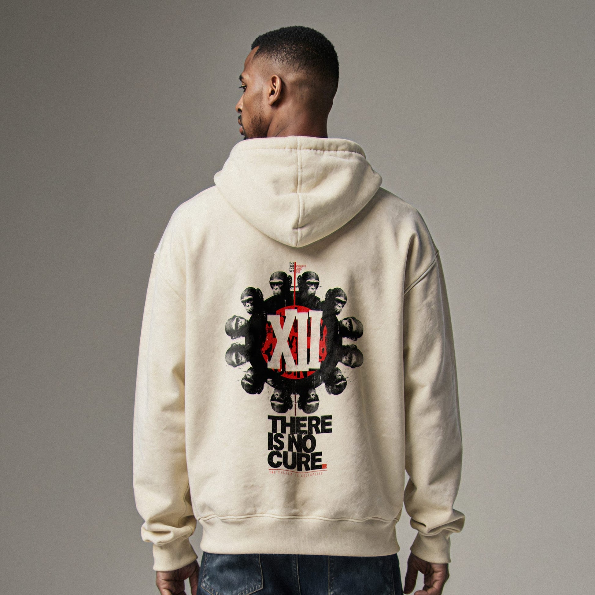 NO CURE Hoodie Premium Cinematic Streetwear FILM.ART.WEAR. Designed in Hamburg