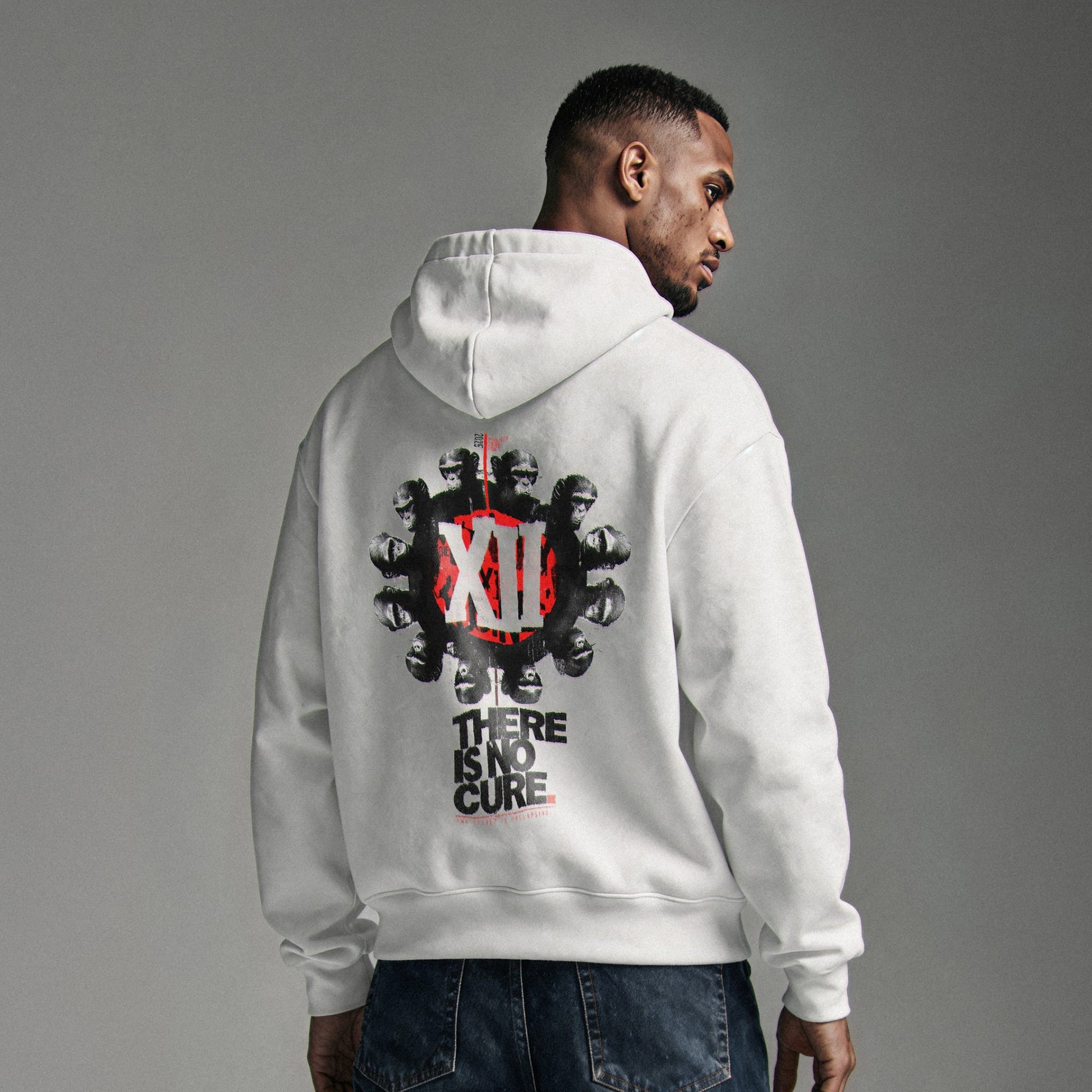 NO CURE Hoodie Premium Cinematic Streetwear FILM.ART.WEAR. Designed in Hamburg
