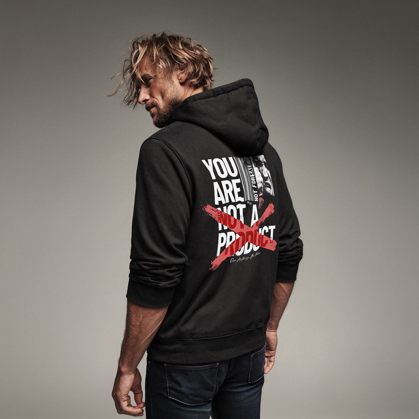 NOT A PRODUCT Hoodie Premium Cinematic Streetwear FILM.ART.WEAR. Designed in Hamburg