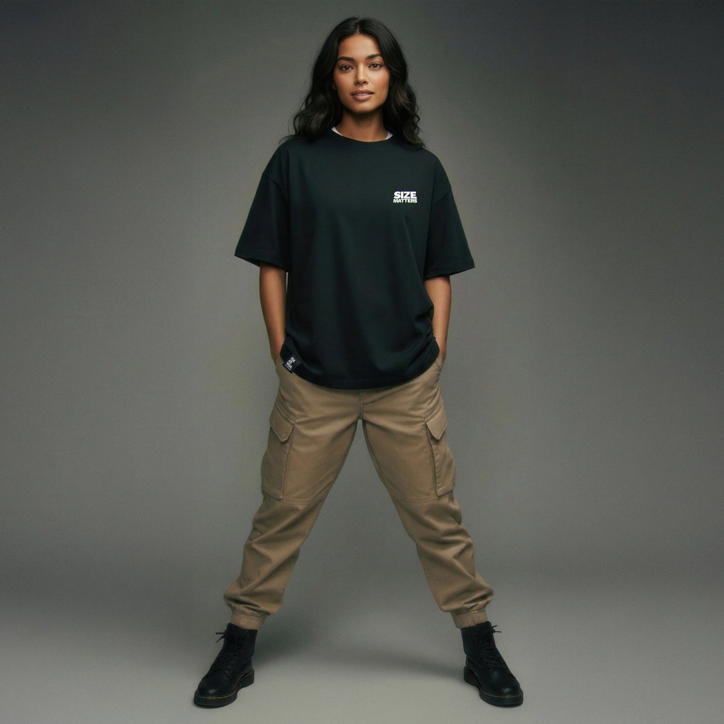 SIZE MATTERS Tee Premium Cinematic Streetwear FILM.ART.WEAR. Designed in Hamburg