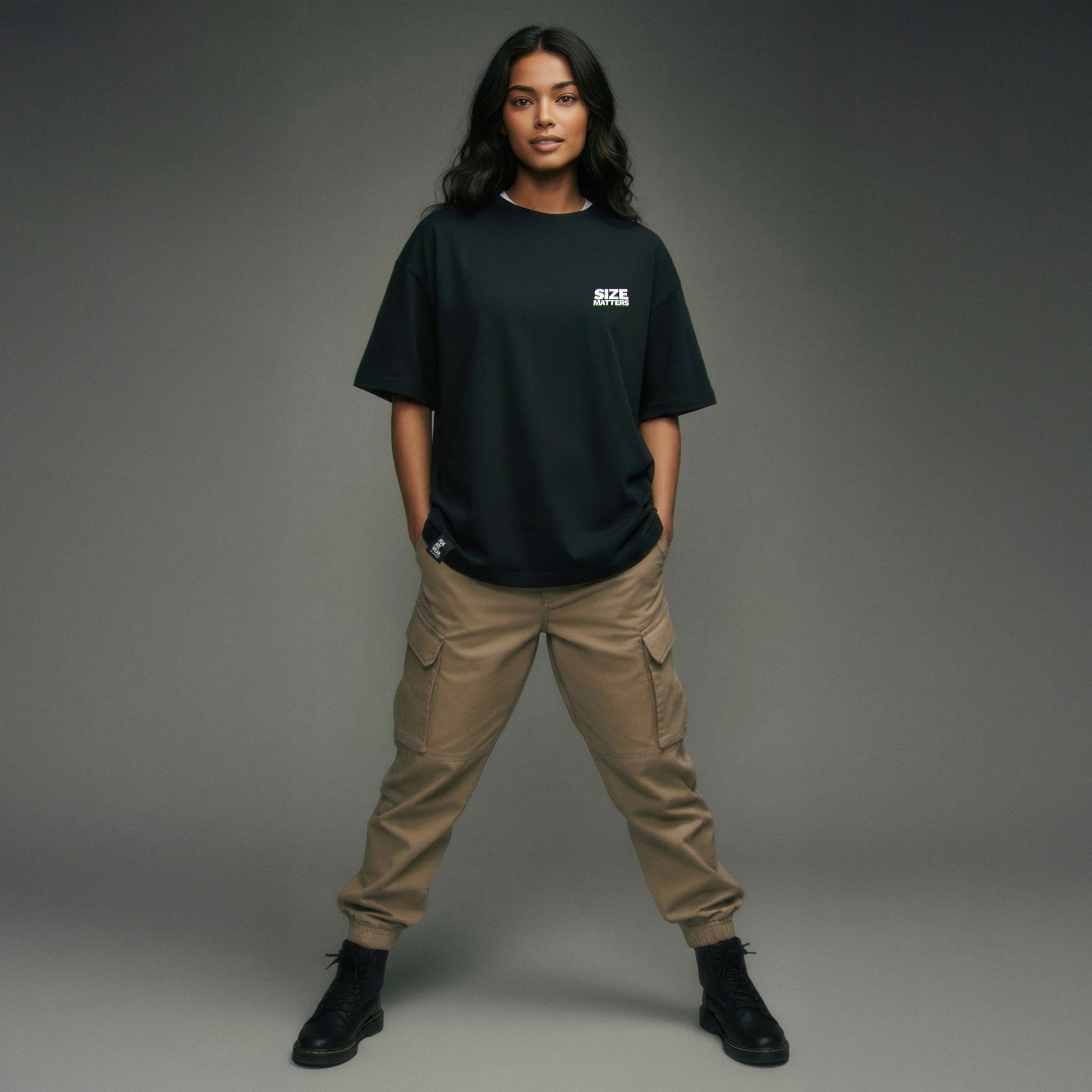 SIZE MATTERS Tee Premium Cinematic Streetwear FILM.ART.WEAR. Designed in Hamburg