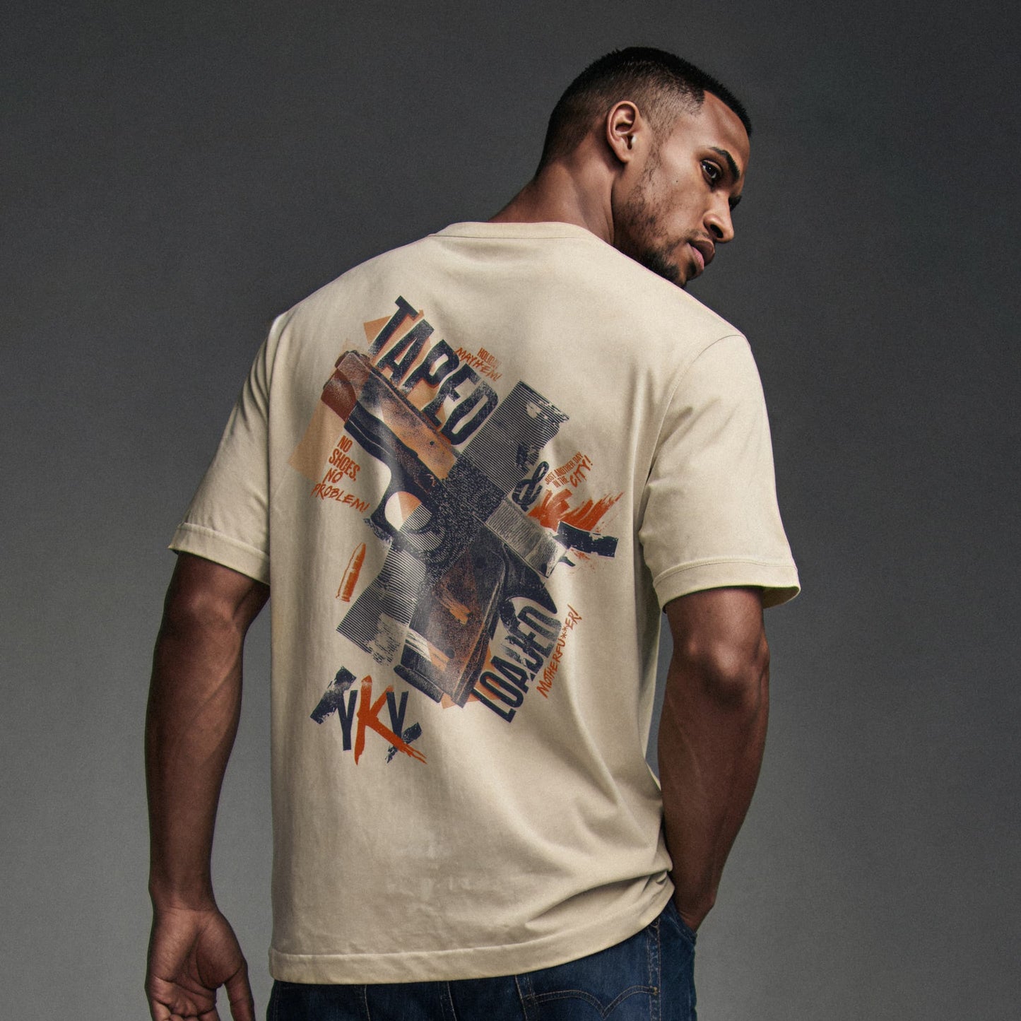 TAPED & LOADED Oversized Tee Premium Cinematic Streetwear FILM.ART.WEAR. Designed in Hamburg