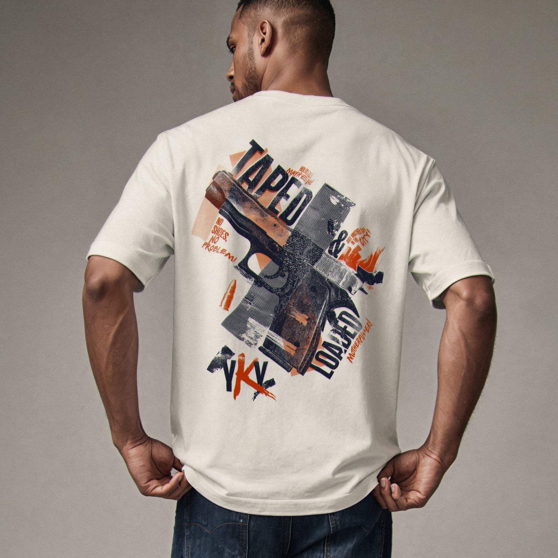 TAPED & LOADED Oversized Tee Premium Cinematic Streetwear FILM.ART.WEAR. Designed in Hamburg