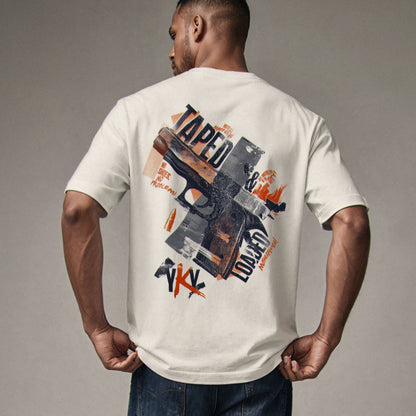 TAPED & LOADED Oversized Tee Premium Cinematic Streetwear FILM.ART.WEAR. Designed in Hamburg