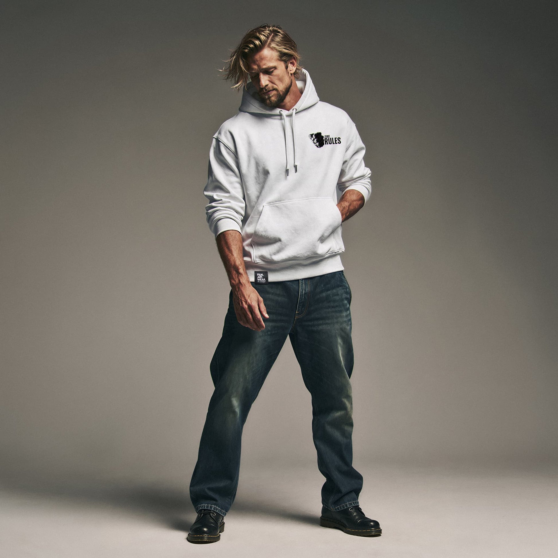 ZERO RULES Hoodie Premium Cinematic Streetwear FILM.ART.WEAR. Designed in Hamburg