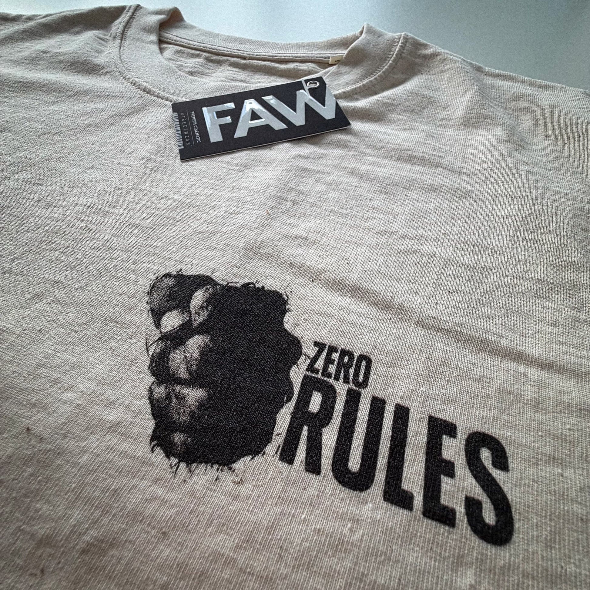 ZERO RULES Tee Premium Cinematic Streetwear FILM.ART.WEAR. Designed in Hamburg